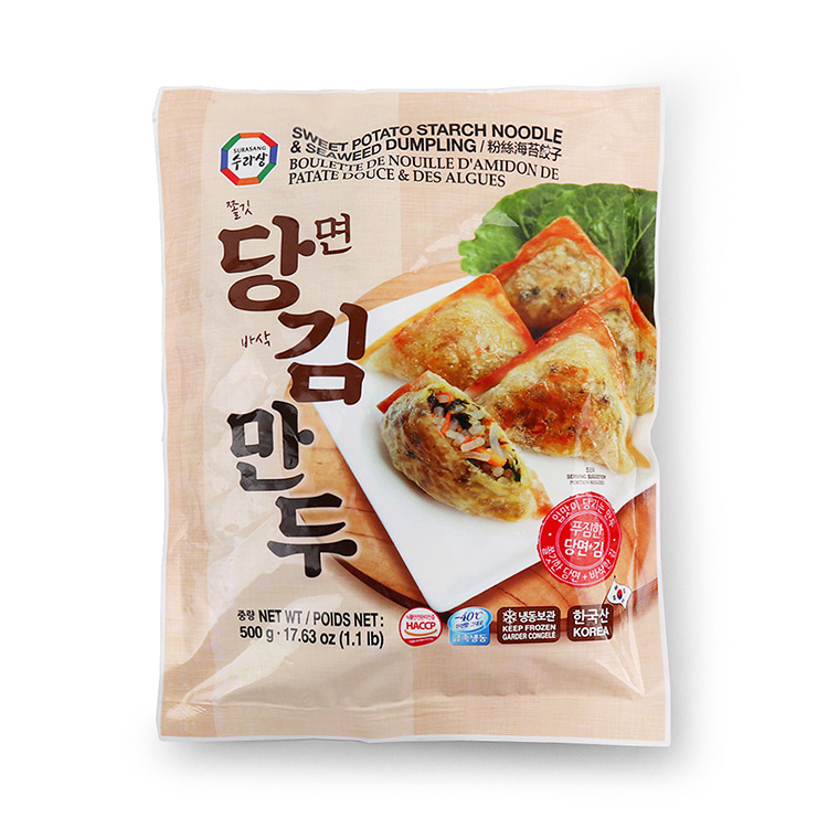 Surasang Sweet Potato Starch Noodle & Seaweed Dumplings 500g-eBest-Dumplings,Frozen food