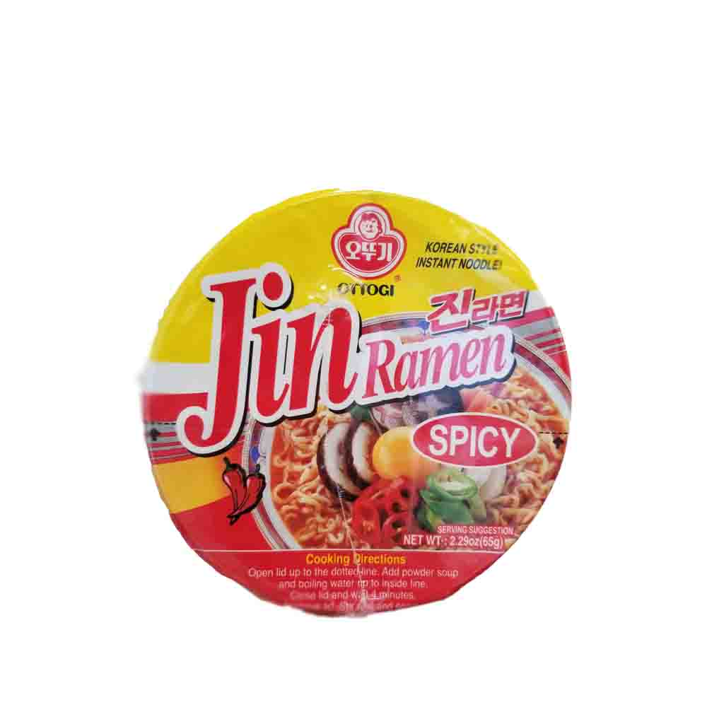 Ottogi Cup Jin Ramen Spicy 65g Instant Noodle