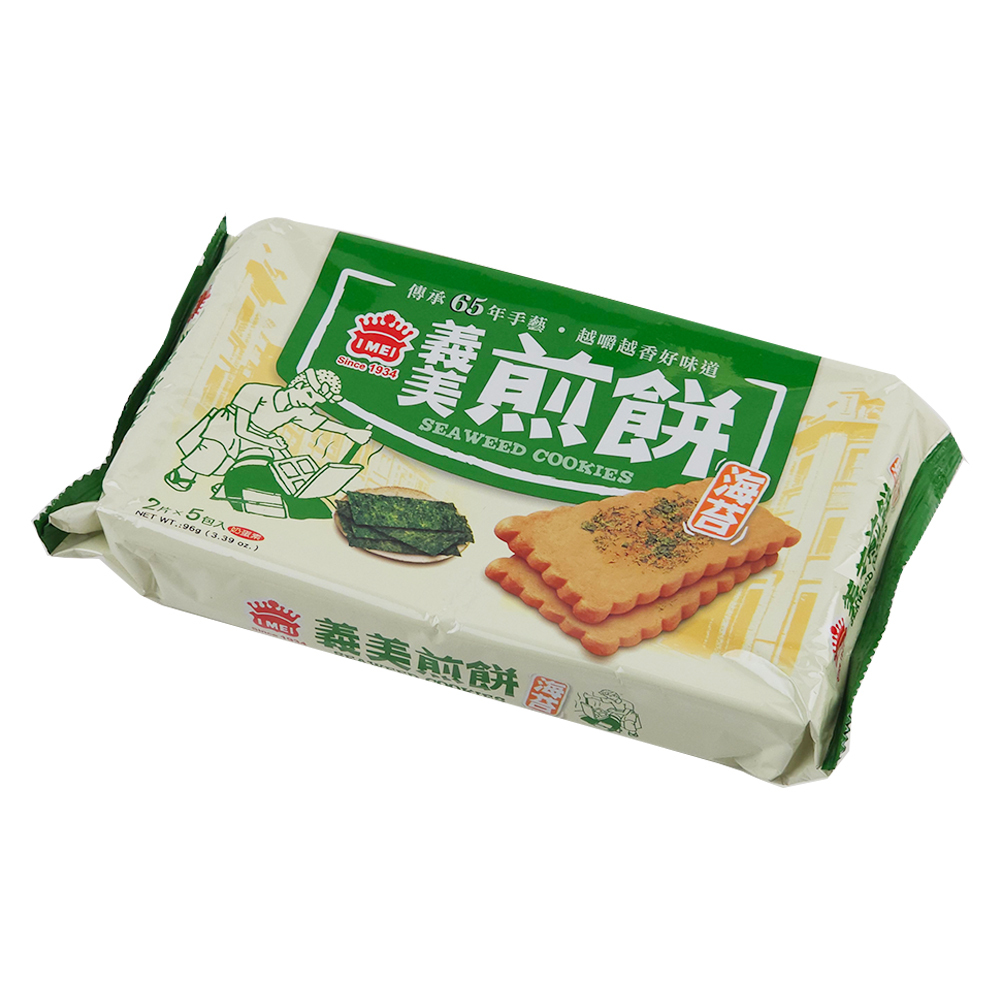 Taiwan I-Mei Pancake Seaweed Flavour 100g-eBest-Biscuits,Snacks & Confectionery-I-MEI
