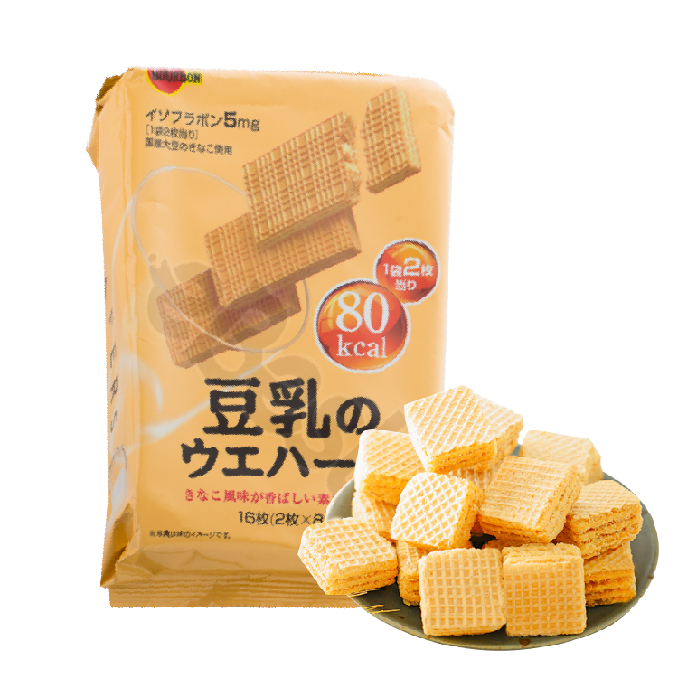 Bourbon Soy Milk Waffle (16pcs)-eBest-Biscuits,Snacks & Confectionery