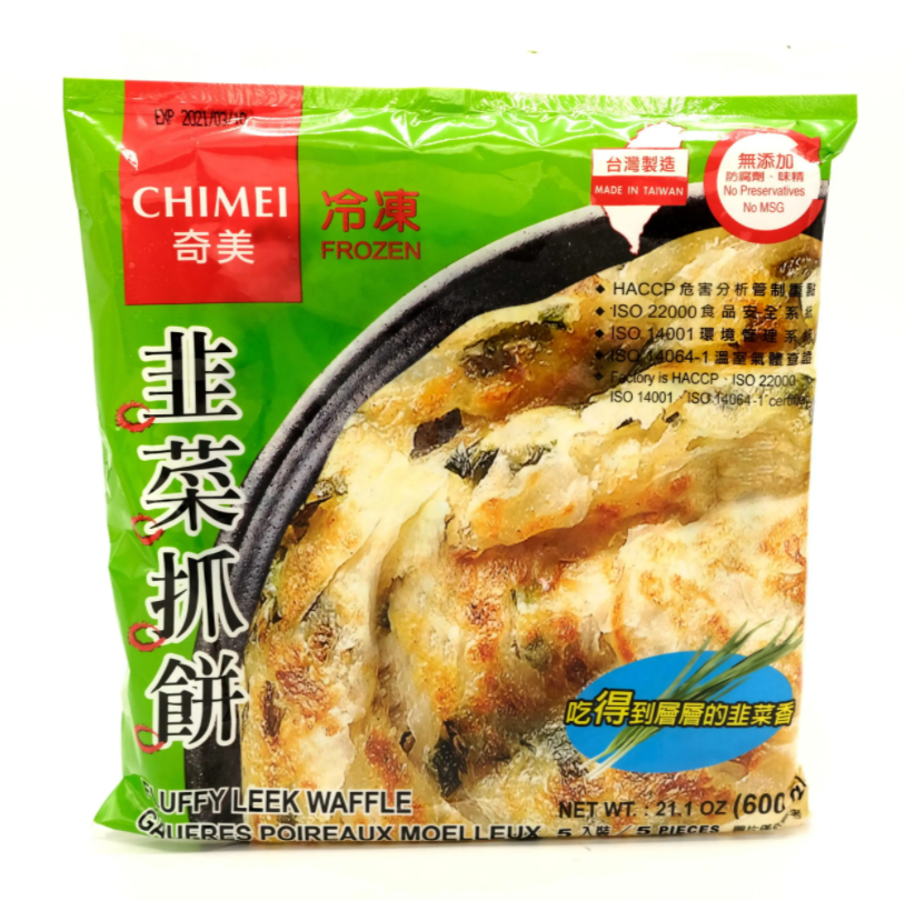 Chimei Fluffy Leek Waffle Pancake 5pc-eBest-Buns & Pancakes,Frozen food