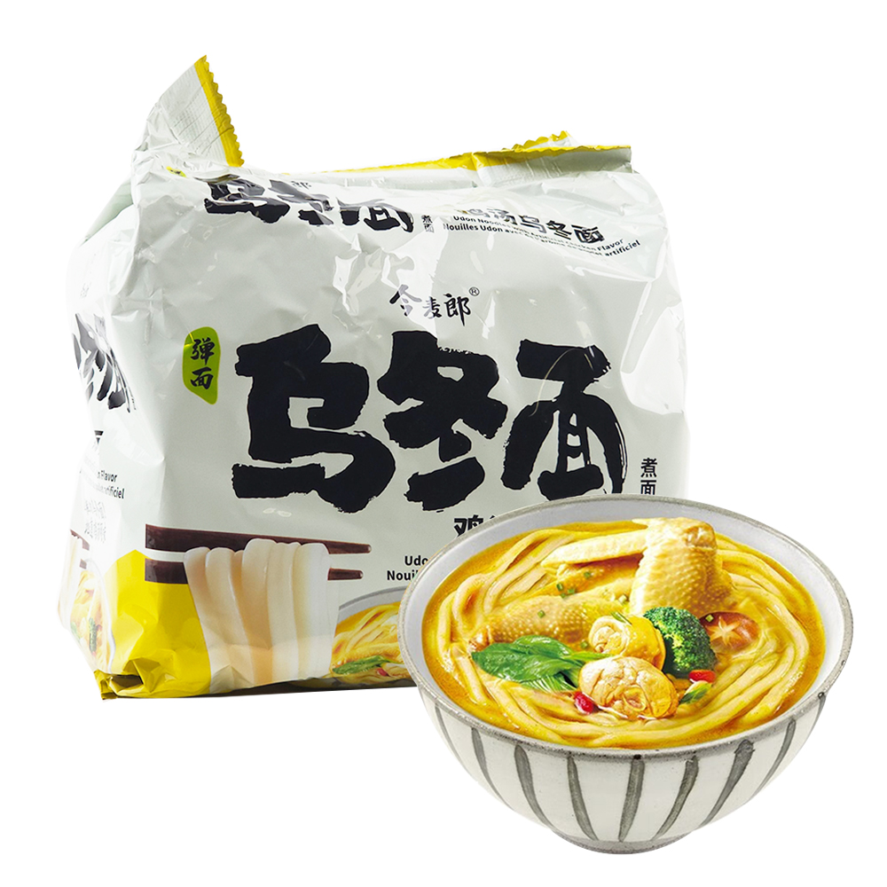 Jin Mai Lang Artificial Chicken Flavour Udon Noodles 133g*5-eBest-Instant Noodles,Instant food