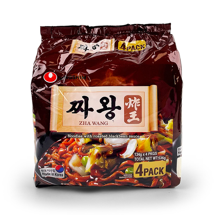 Nongshim Zha Wang Black Bean Noodles 134g*4 Pack-eBest-Instant Noodles,Instant food