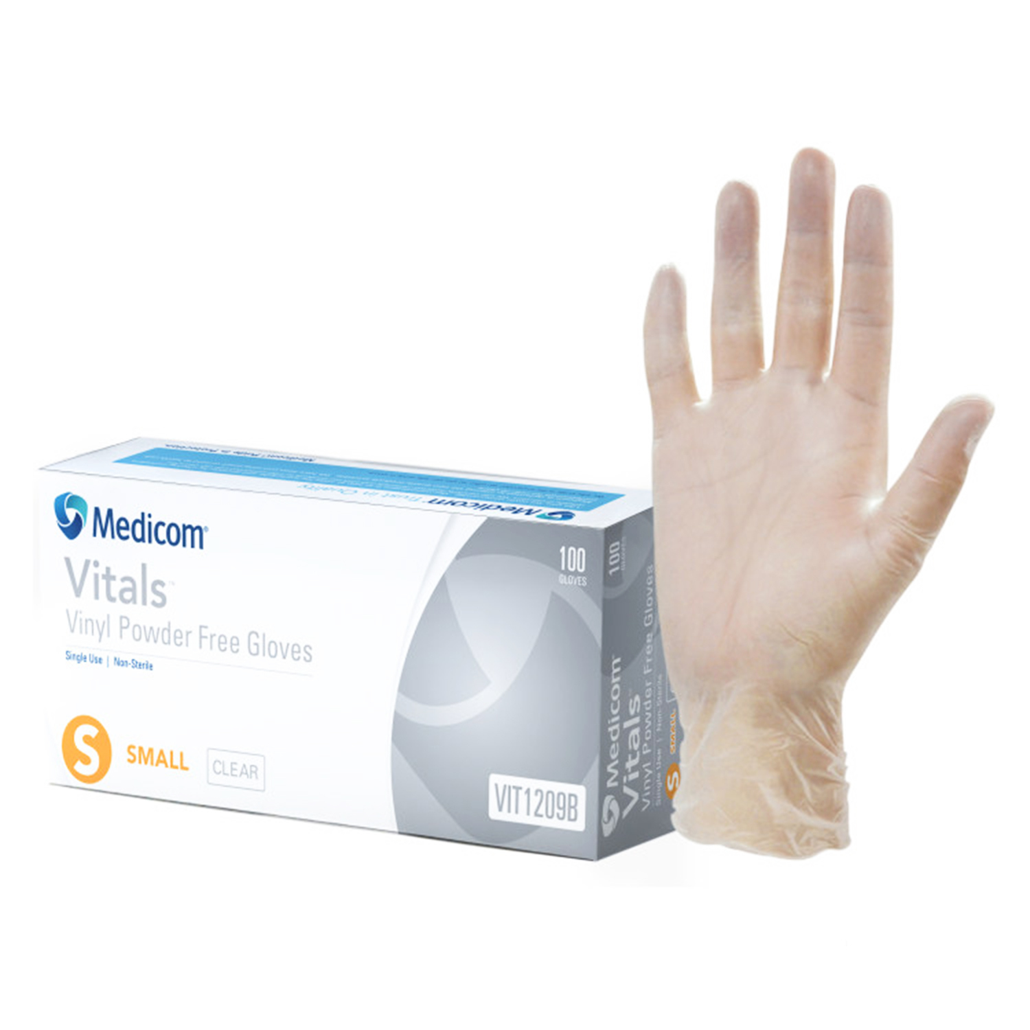 Medicom Disposable Gloves Clear Colour 100% Latex Free (100pcs/Box, S/M, Two Sizes Optional)-eBest-kitchen,Home & Lifestyle-other brands