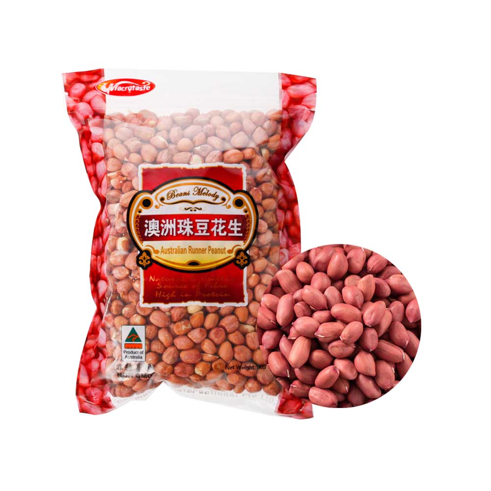 Macrotaste AustralianRunner Peanuts 1kg-eBest-Grains,Pantry