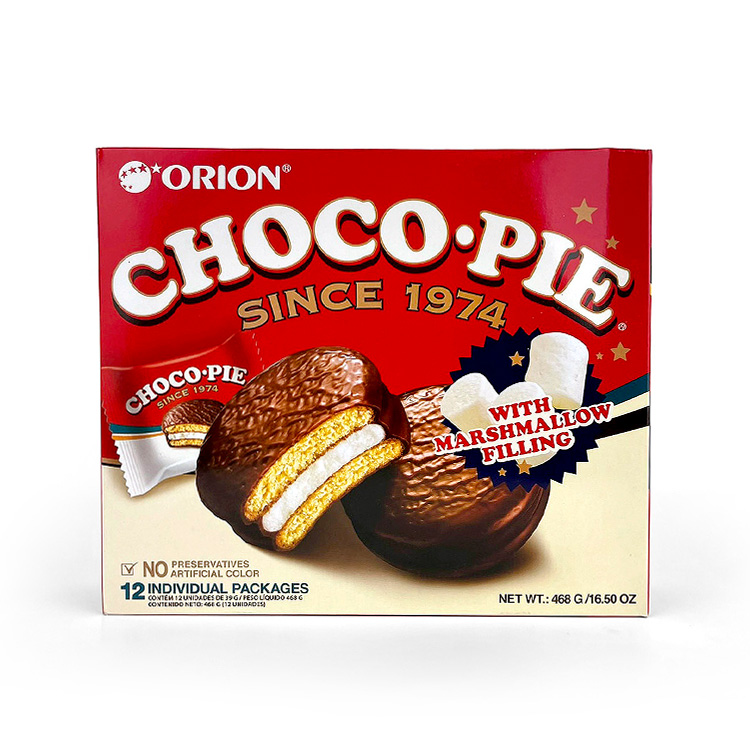 Orion Choco Pie (Original) 39g*12 Pack-eBest-Biscuits,Snacks & Confectionery