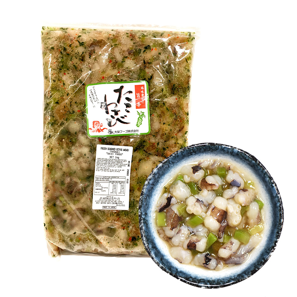 Frozen Daiei Seasoned Tako Wasabi Octopus 1kg-eBest-Squid & Octopus,Seafood