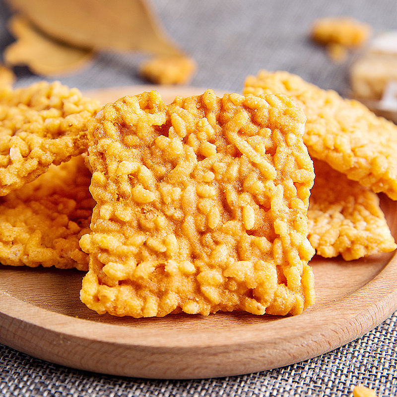 Crispy Rice Cracker Slated Egg Yolk Flavour 188g-eBest-Biscuits,Snacks & Confectionery-Ganyuan