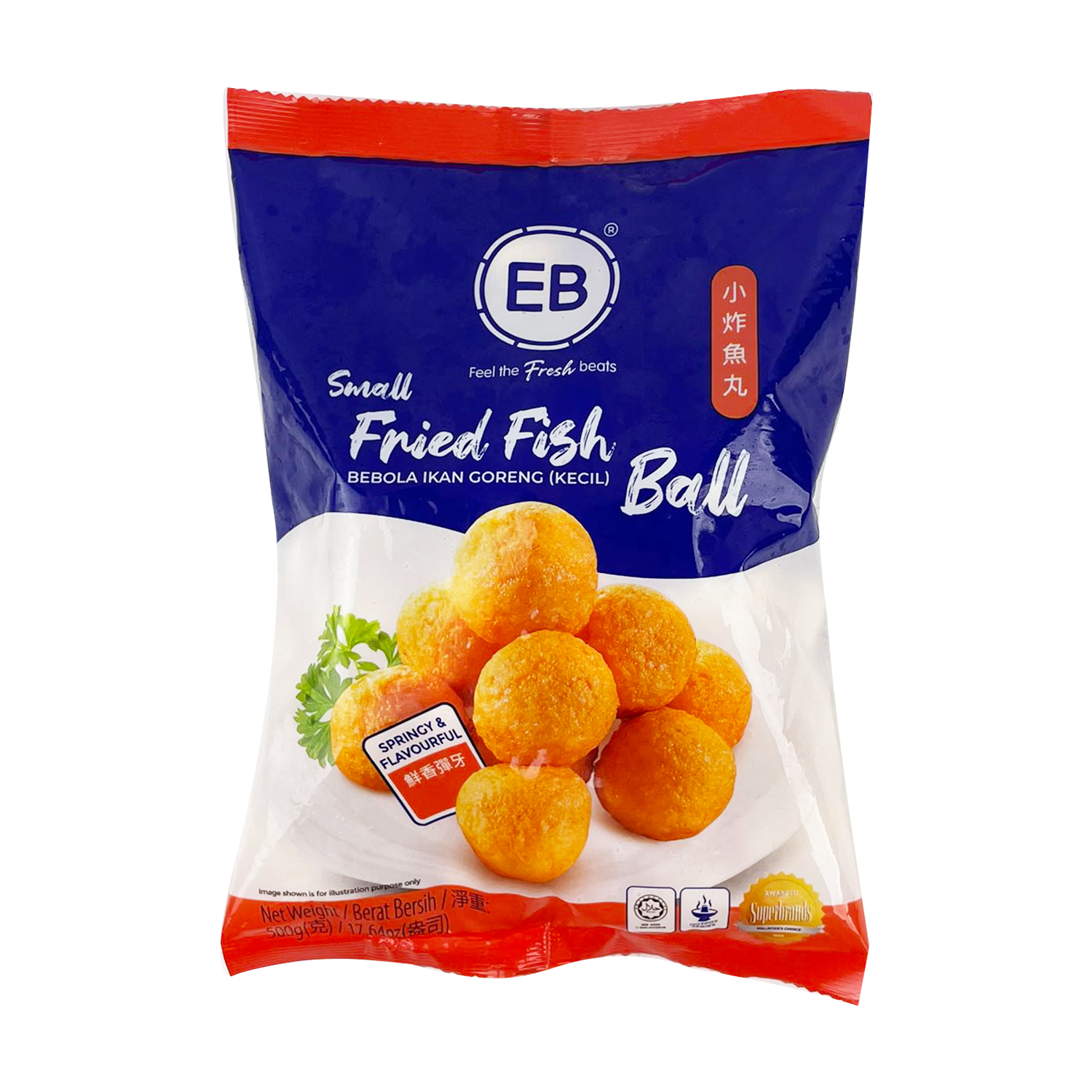 EB Fried Fish Ball 500g-eBest-BBQ & Hotpot,Frozen food