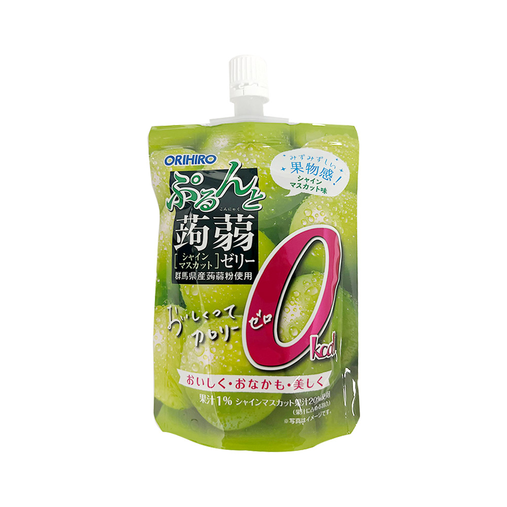 Orihiro Purunto Konjac Jelly Zero Calorie Shine Muscat 130g-eBest-Confectionery,Snacks & Confectionery