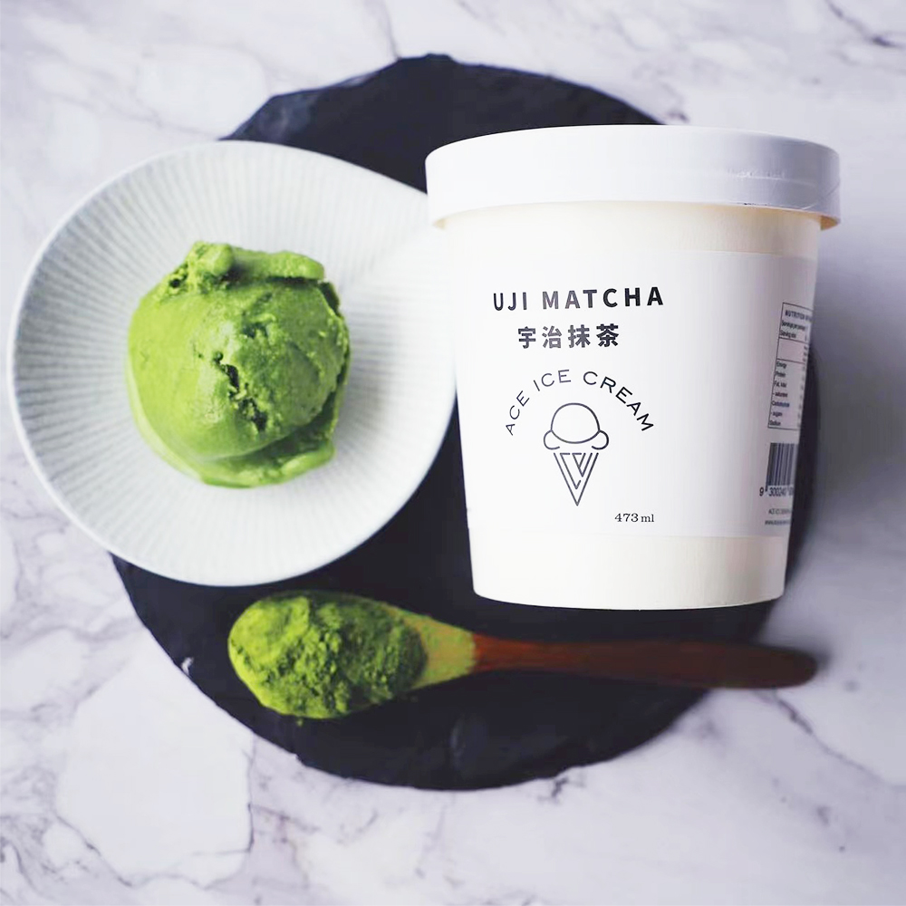 ACE Ice Cream Uji Matcha 16oz(473ml)-eBest-Ice cream,Snacks & Confectionery