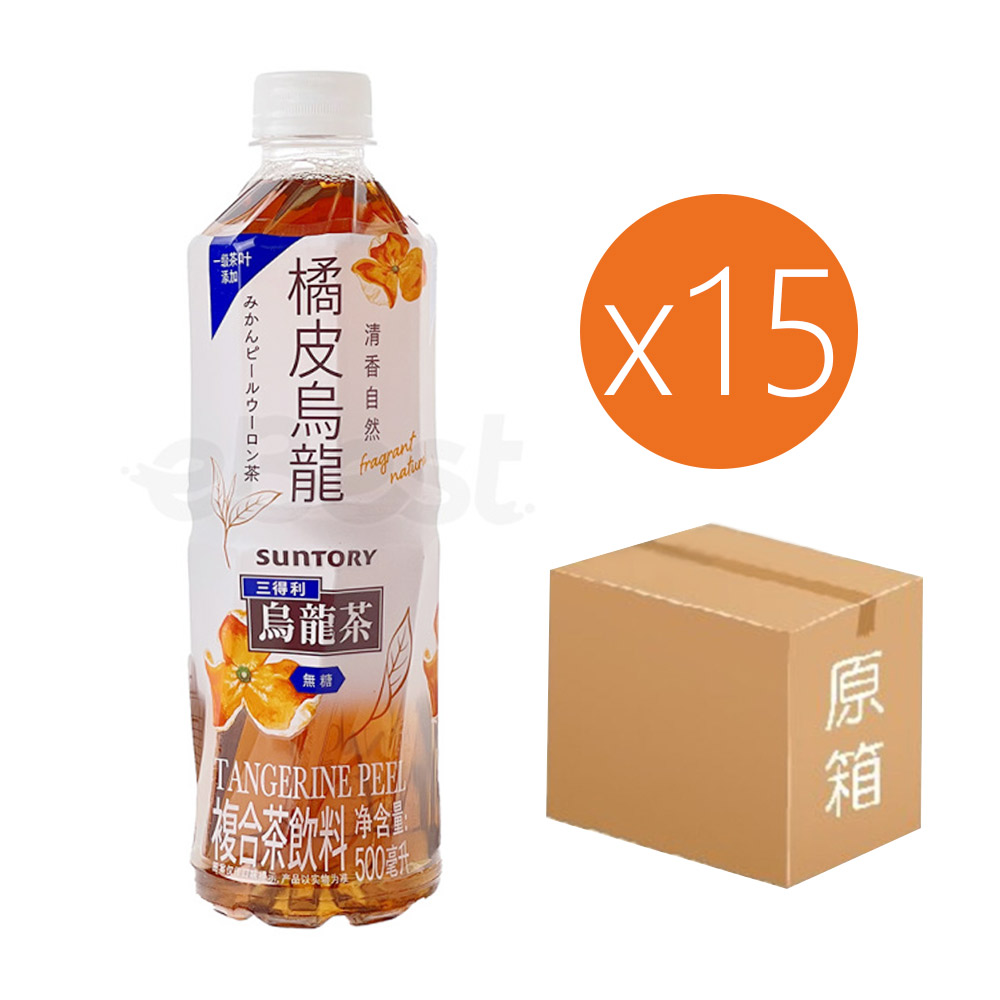 Suntory Sugar Free Oolong Tea Citrus Peel Flavour 500ml*15-eBest-Coffee & Tea,Drinks