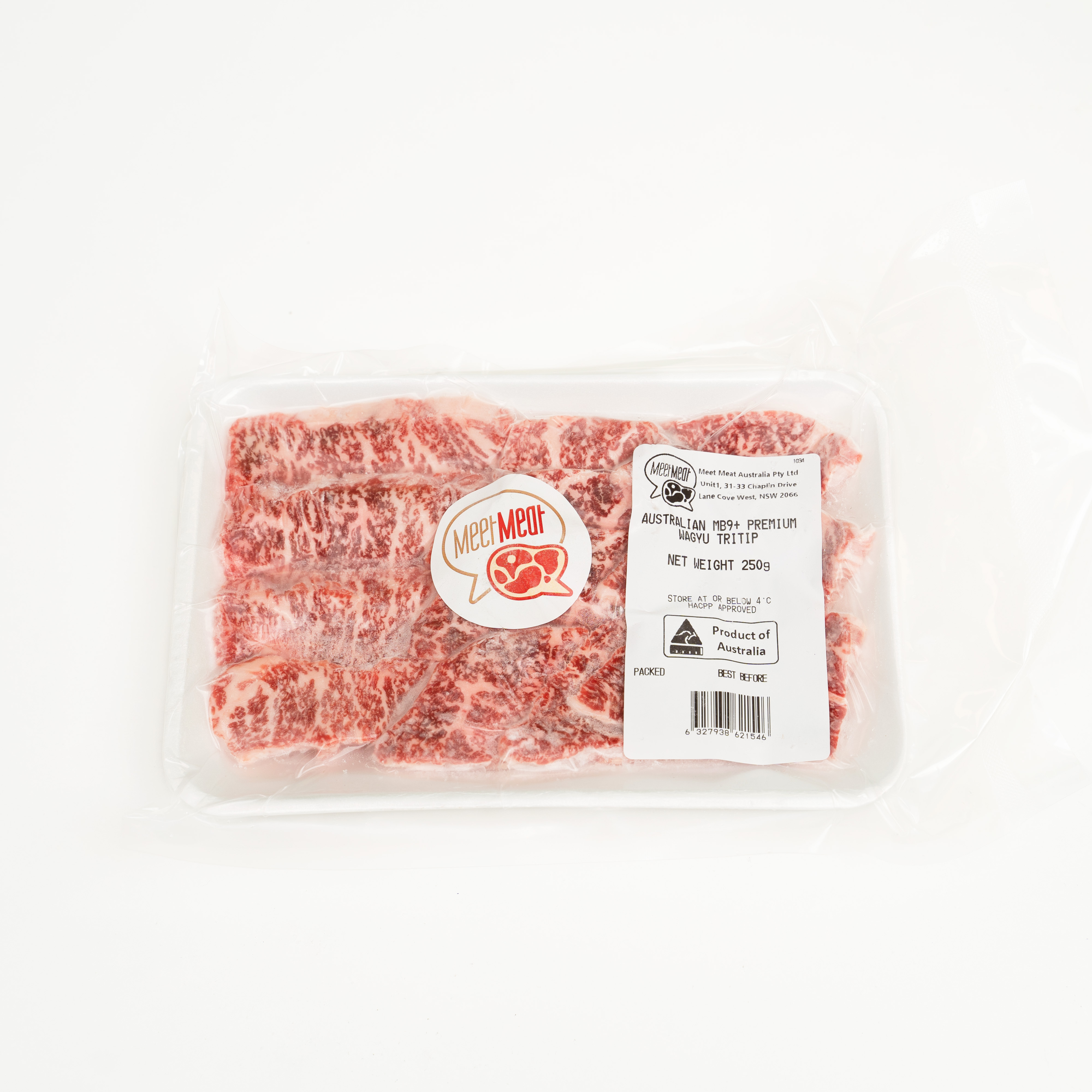 MeetMeat Frozen Australian MB9+ Premium Wagyu Tritip 250g-eBest-BBQ Meat,BBQ,Beef,Meat deli & eggs