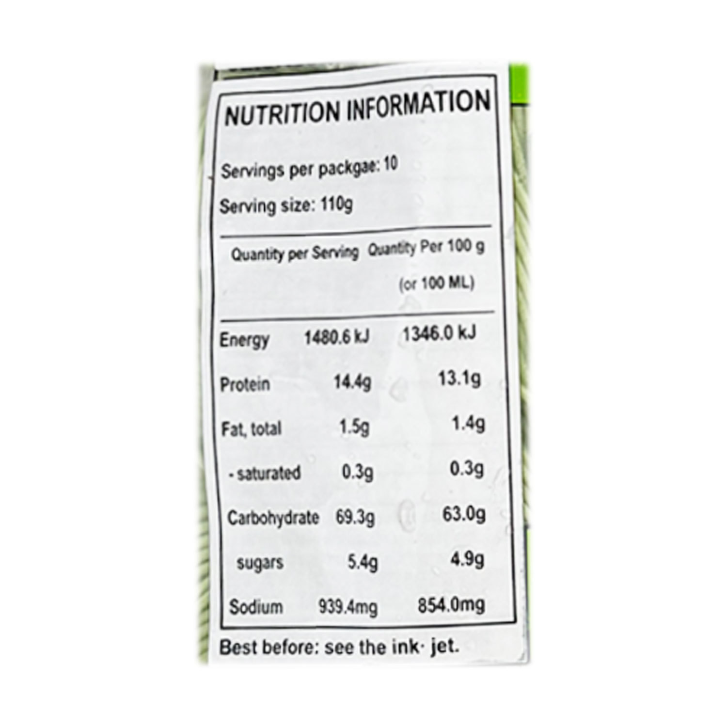 Wugutang spinach noodles 1100g frozen-eBest-Noodles,Frozen food-other brands