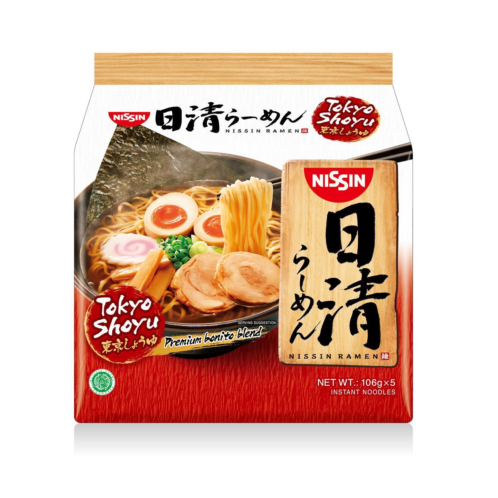 Nissin Ramen Tokyo Shoyu Flavour 116g*5-eBest-Instant Noodles,Instant food