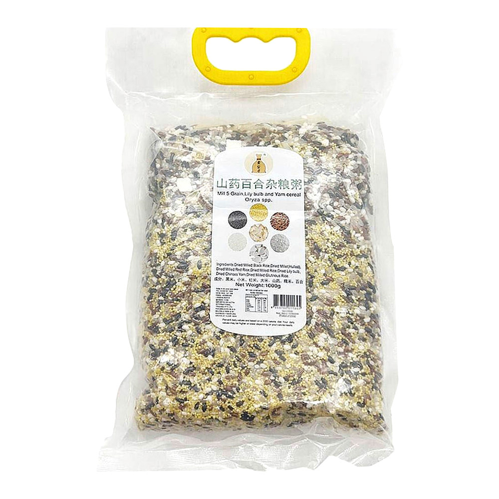 Golden Bag Mill 5 Grain with Lily Bulb and Yam Cereal 1kg-eBest-Grains,Pantry
