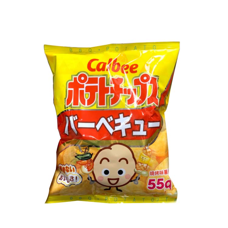 Calbee Potato Chips BBQ Flavour 55g-eBest-Chips,Snacks & Confectionery