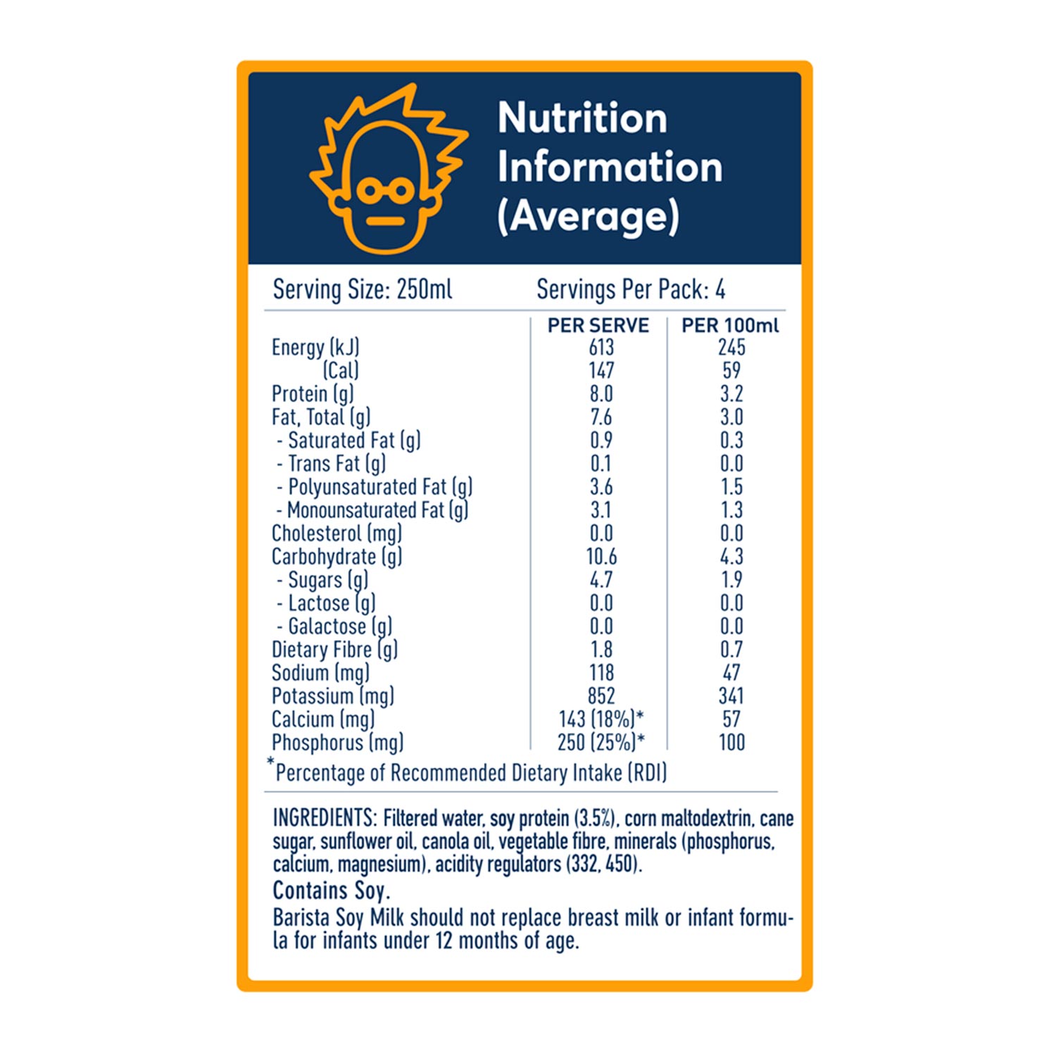 The Alternative Dairy Co Barista Soy Milk 1L
