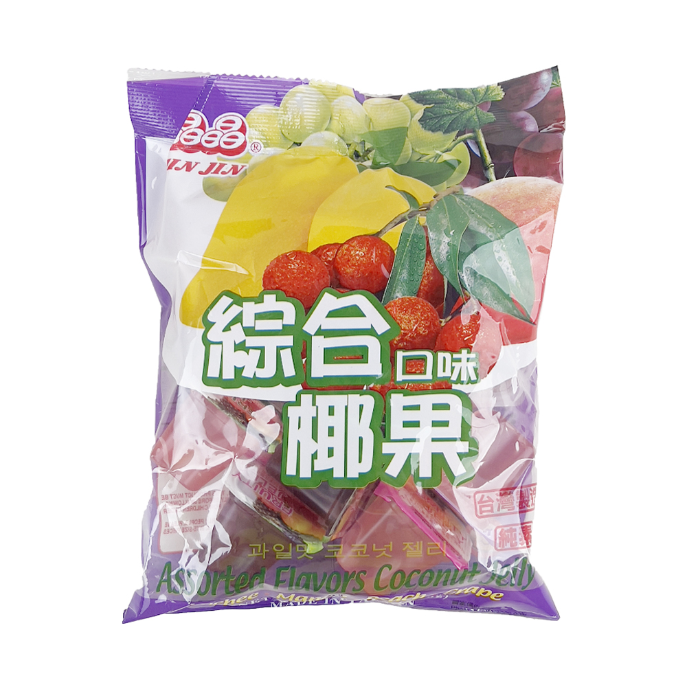 Jingjing Mix Multi-Flavoured Coconut Jelly 400g-eBest-Confectionery,Snacks & Confectionery