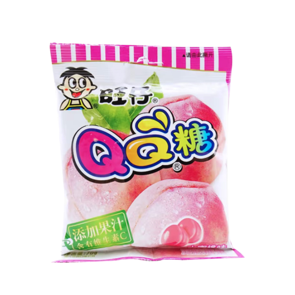 Want-want QQ Candy Peach Flavour 70g-eBest-Confectionery,Snacks & Confectionery