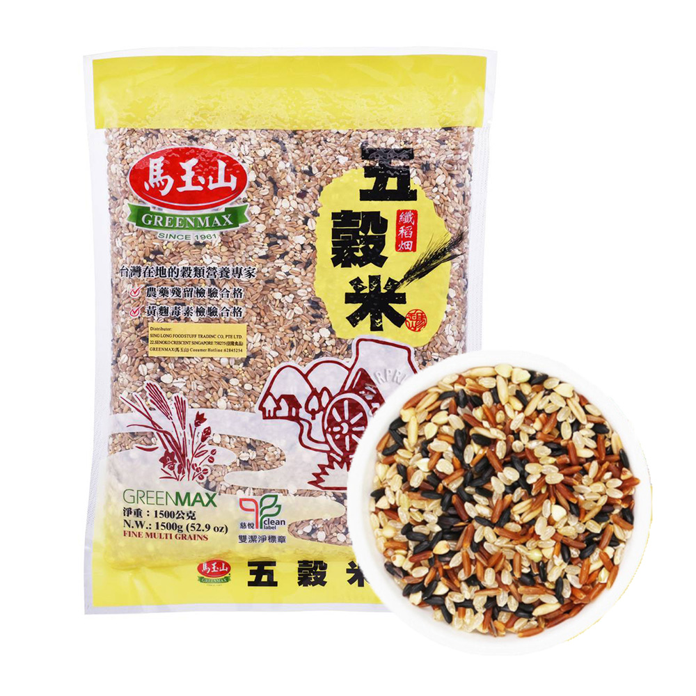 Mayushan five-grain rice 1.5kg coarse grain brown rice-eBest-Grains,Pantry