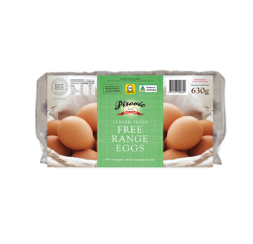 Pirovic 15 Free Range Eggs  630g-eBest-Everyday Deals,Eggs,Meat deli & eggs