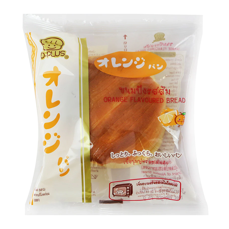 D-Plus Japanese Bread Orange Flavour 75g-eBest-Biscuits,Snacks & Confectionery