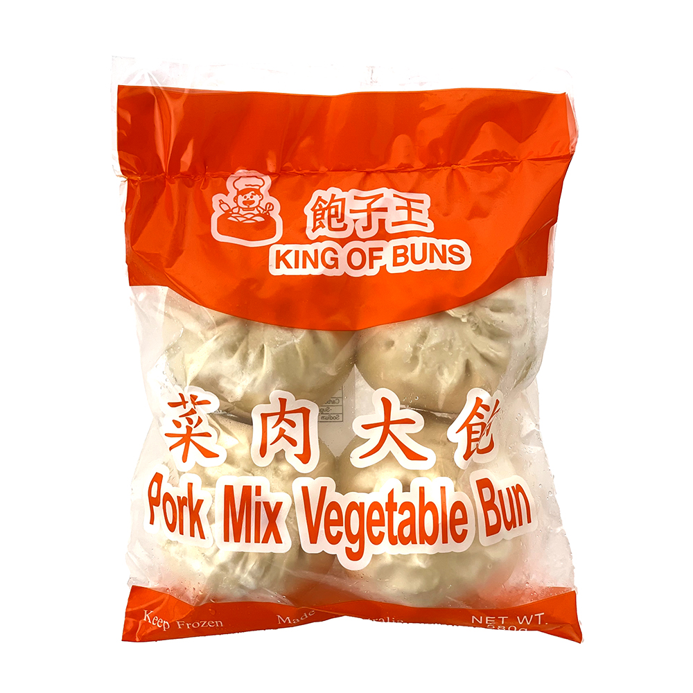 KING OF BUNS Pork Mix Vegetable Bun 580g-eBest-Buns & Pancakes,Ready Meal