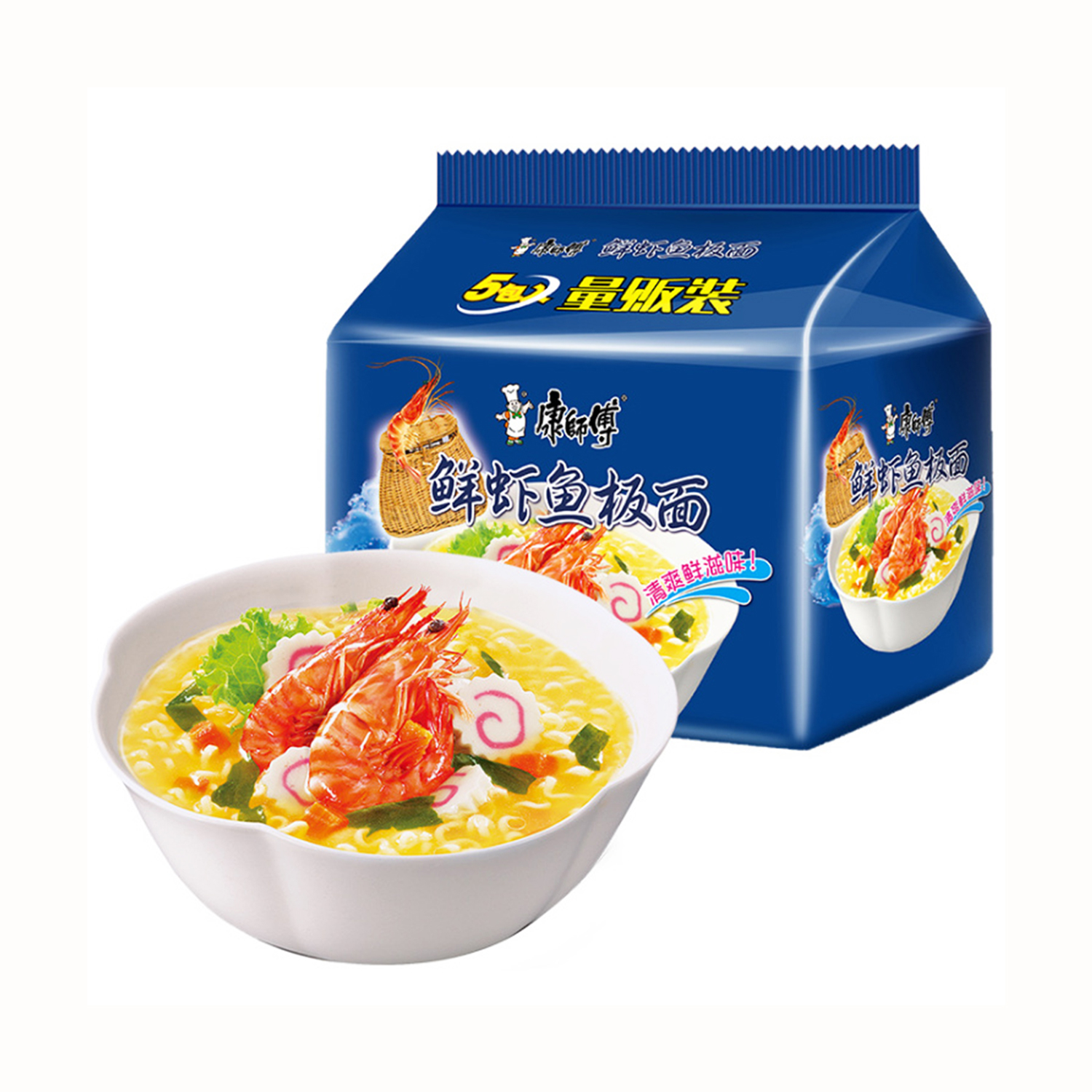 Master Kong Soup Noodle Seafood Flavour 98g*5-eBest-Instant Noodles,Instant food