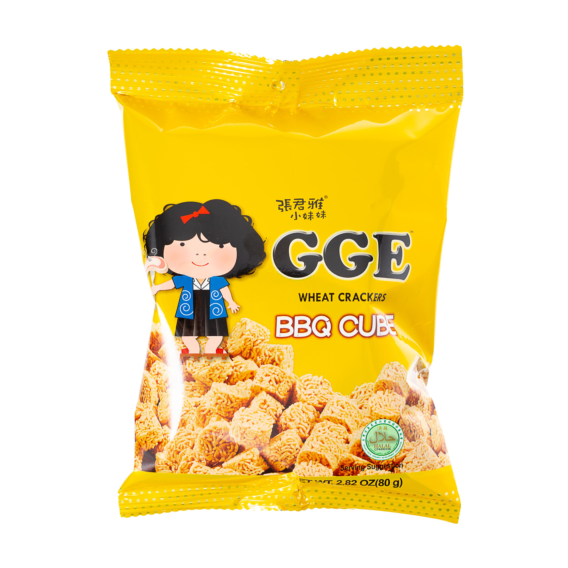 GGE Wheat Crakers BBQ Cube 80g-eBest-Chips,Snacks & Confectionery