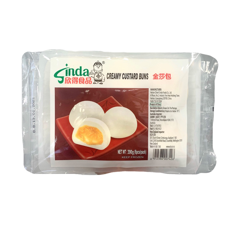 SindaFrozen Creamy Custard Buns 390g 6pc-eBest-Buns & Pancakes,Frozen food