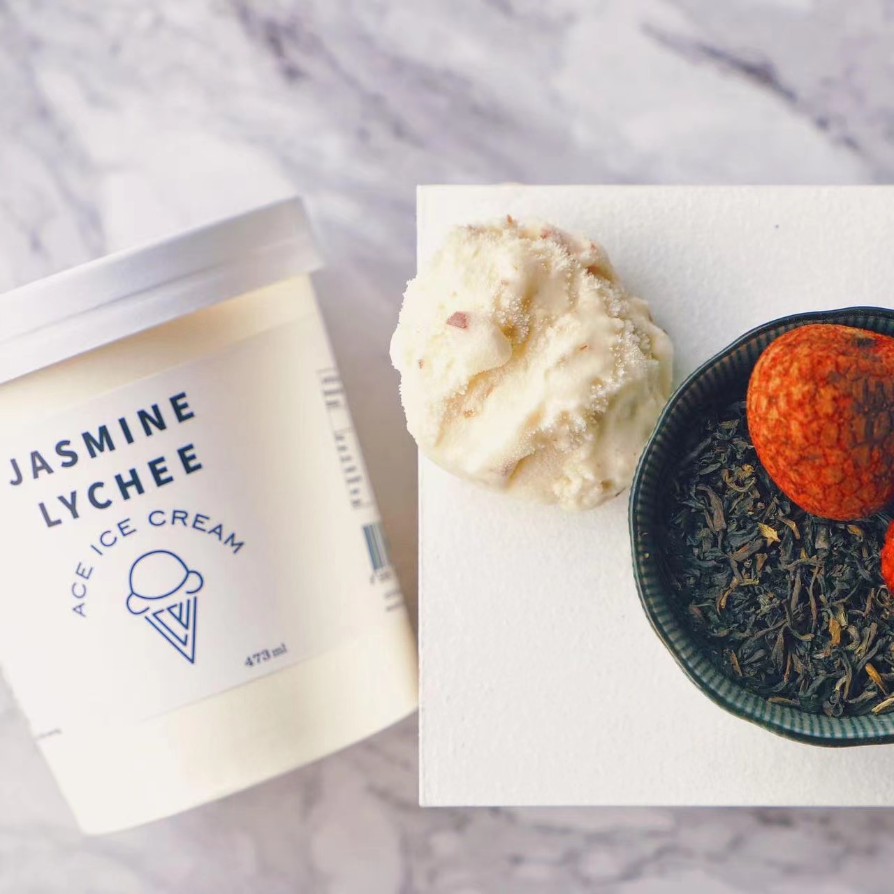 ACE Ice Cream Jasmine Lychee 16oz(473ml)-eBest-Ice cream,Snacks & Confectionery