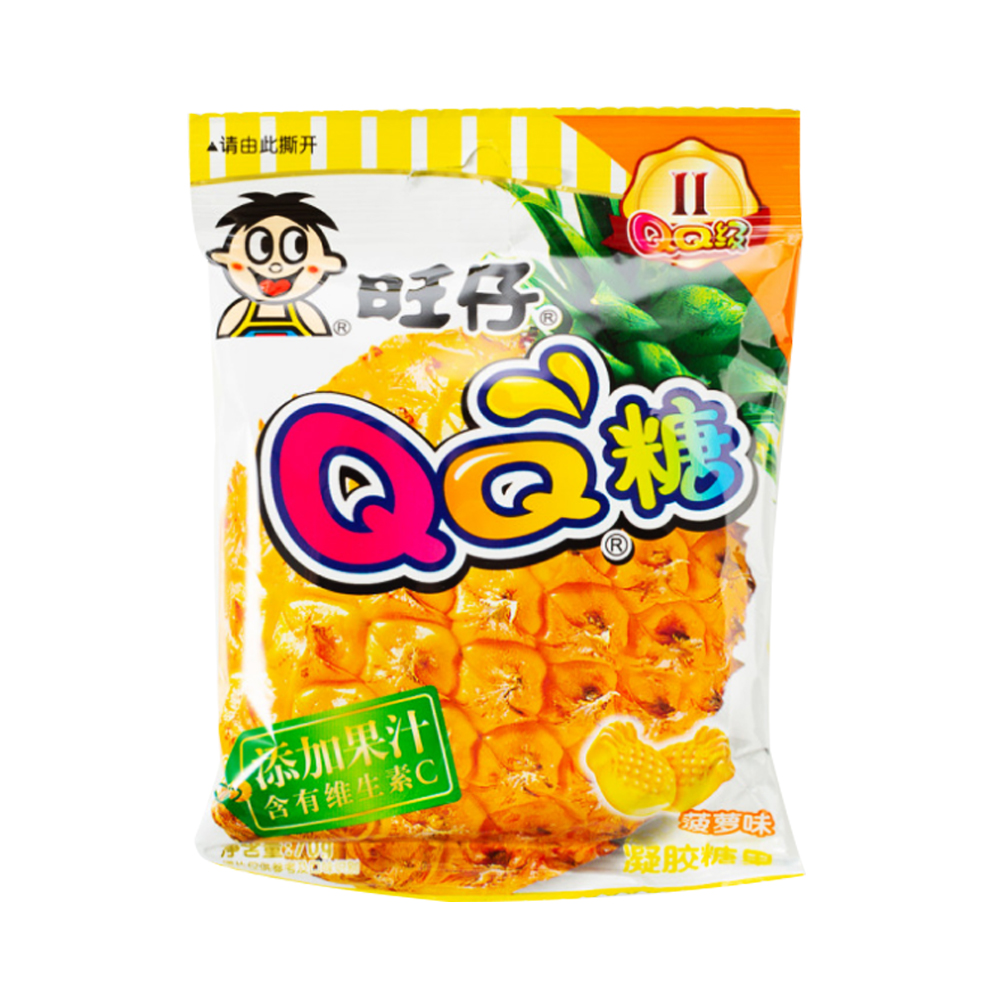 Want Want QQ Gummies Pineapple Flavour 70g-eBest-Confectionery,Snacks & Confectionery