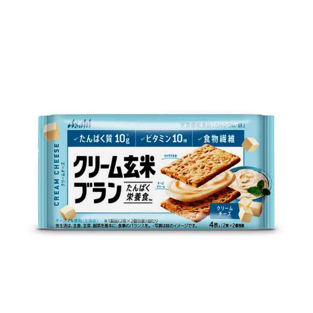 Asahi Cream Brown Rice Blanc Cream Cheese Biscuits 72g-eBest-Biscuits,Snacks & Confectionery