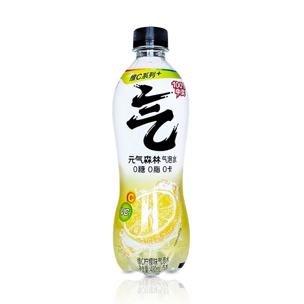 Genki Forest t Lemon Soda Sparkling Water 480ml-eBest-Soft Drink & Energy,Drinks