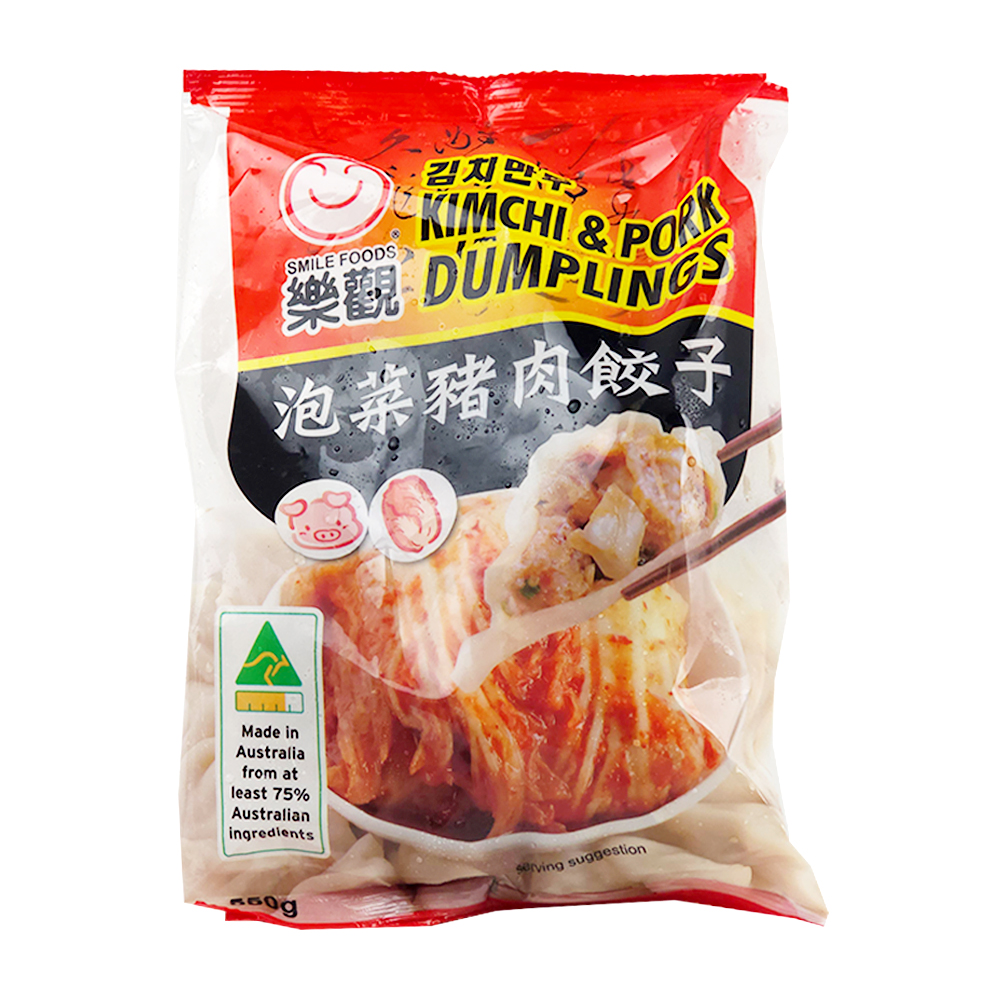 Smile Foods Frozen Kimchi & Pork Dumplings 550g-eBest-Dumplings,Frozen food