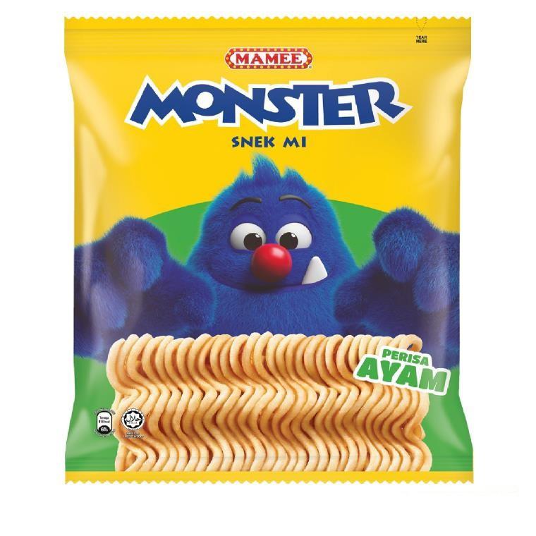 MA MEE Monster Noodle Snacks Chicken Flavour 8pc 200g-eBest-Chips,Snacks & Confectionery