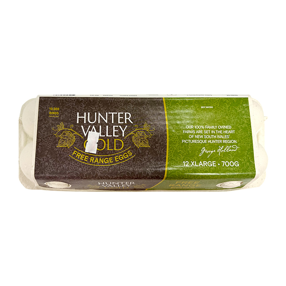 Hunter Valley Gold Free-range Eggs 700g 12pc-eBest-Everyday Deals,Eggs,Meat deli & eggs