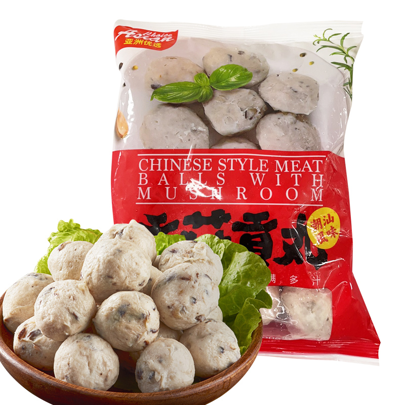 Asian Choice Frozen Mushroom Pork Balls 500g-eBest-BBQ,BBQ & Hotpot,Frozen food