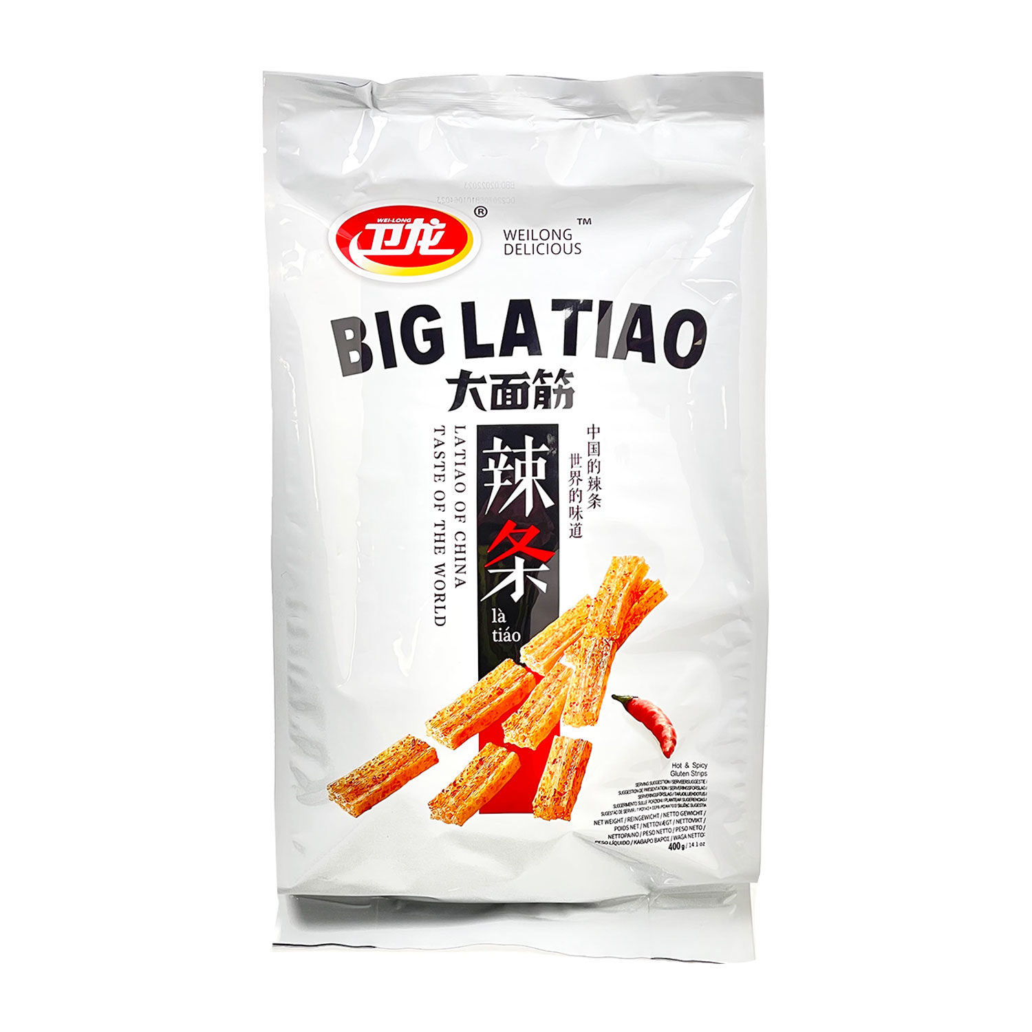Weilong Spicy Wheat Gluten Snack 400g-eBest-Jerky,Snacks & Confectionery