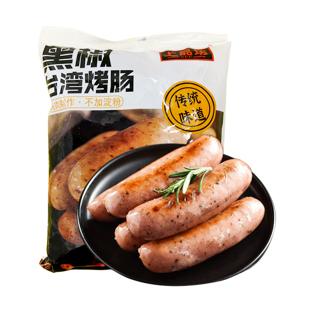 SPF Frozen BBQ Sausages With Black Pepper 500g-eBest-BBQ Meat,BBQ,Sausage & Bacon,Meat deli & eggs