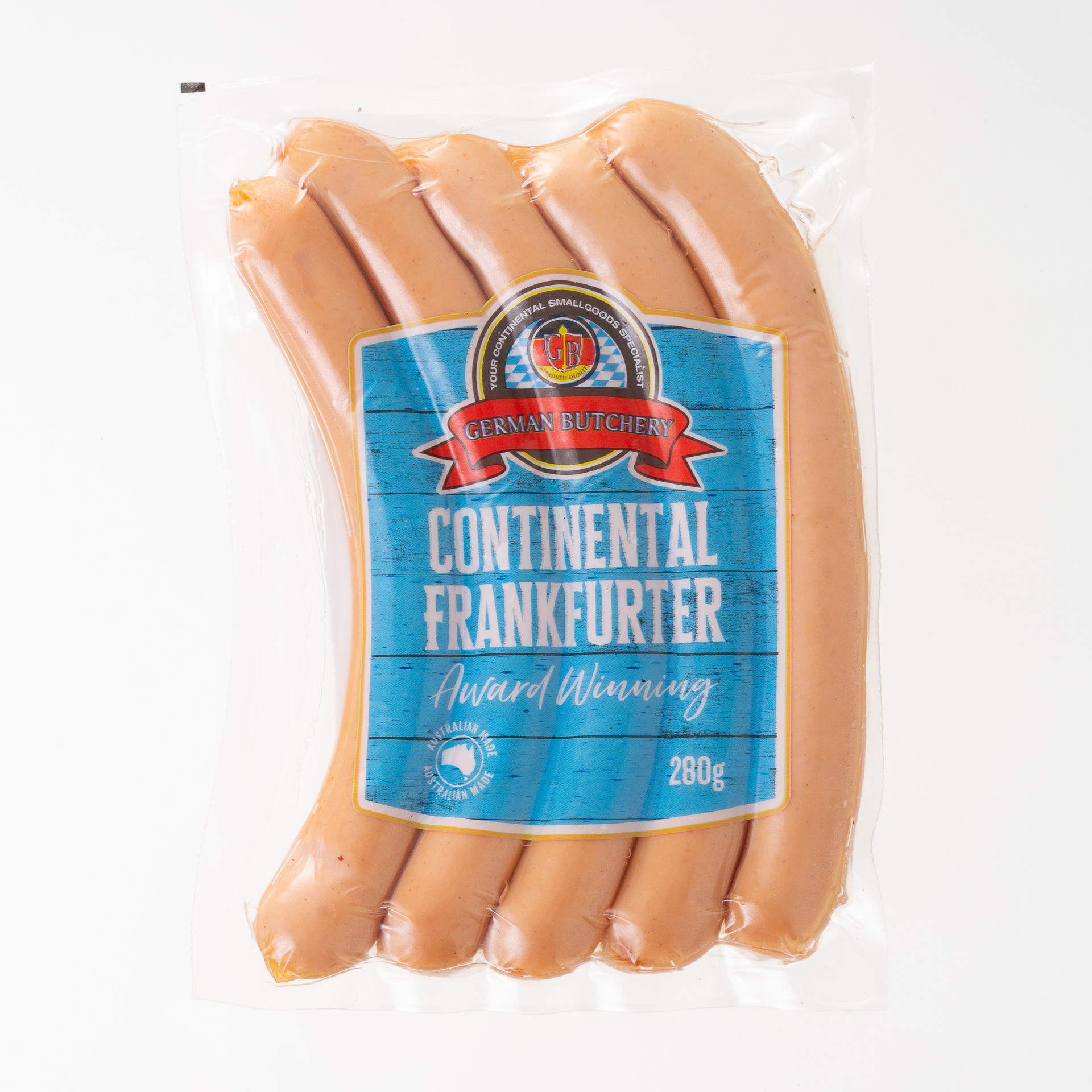German Butchery Continental Frankfurter 280g-eBest-Sausage & Bacon,Meat deli & eggs