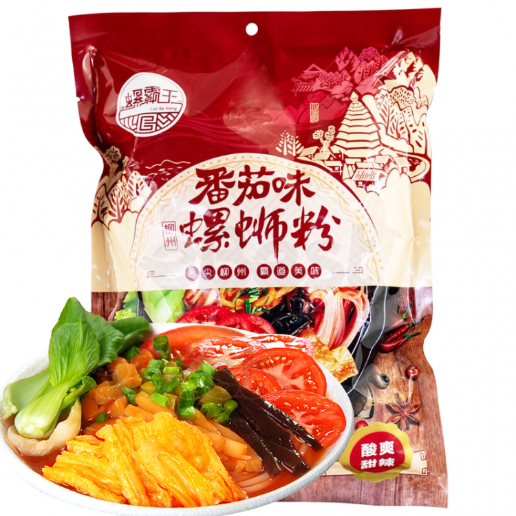 Luoba Wang Tomato Flavoured Snail Rice Noodles 306g-eBest-Instant Noodles,Instant food