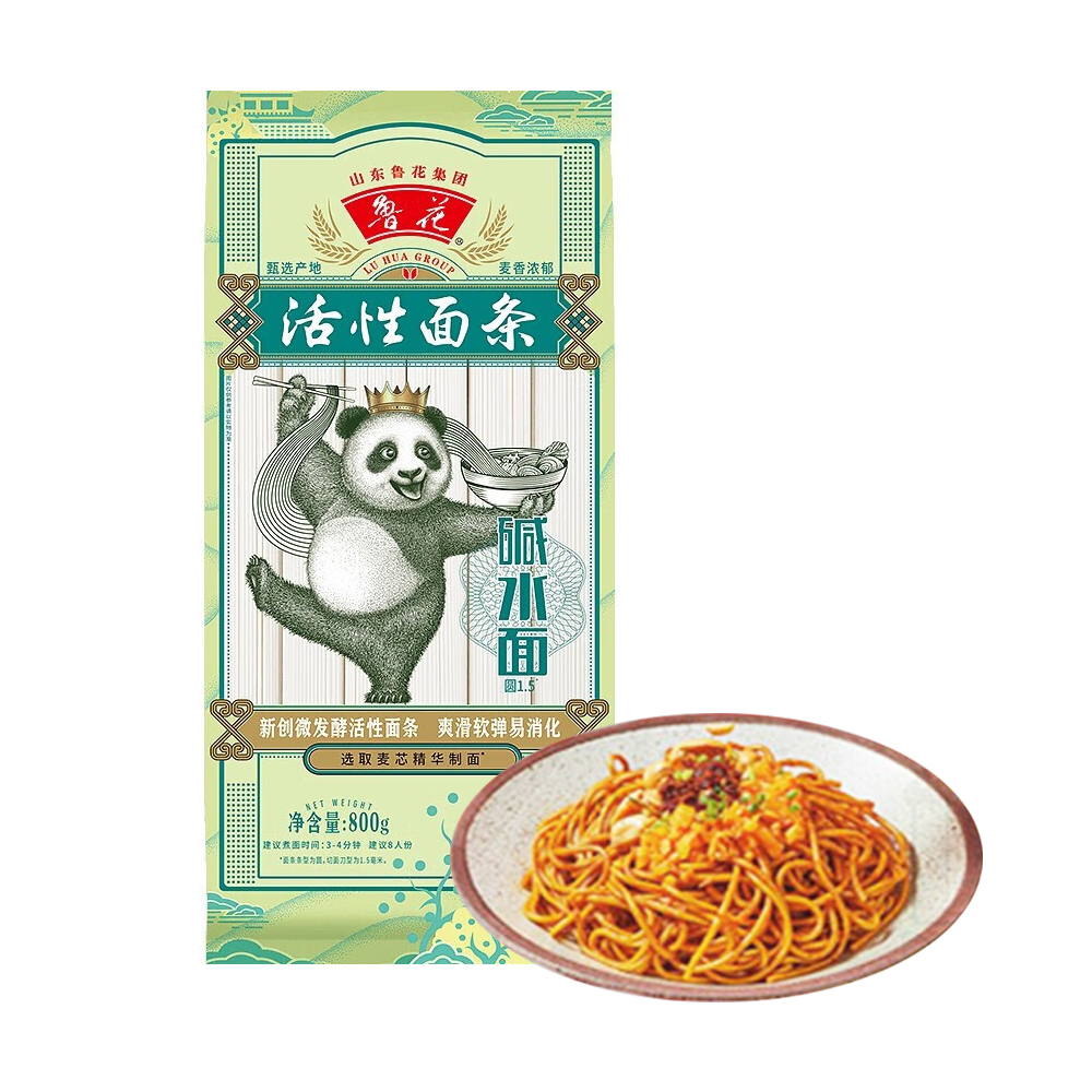 Luhua Panda Dried Alkaline Noodles 800g-eBest-Noodles,Pantry