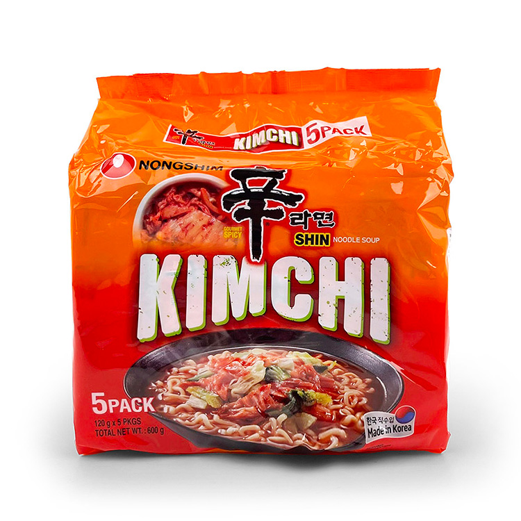 Nongshim Shin Kimchi Ramyun Noodle Soup 120g*5 Pack-eBest-Instant Noodles,Instant food
