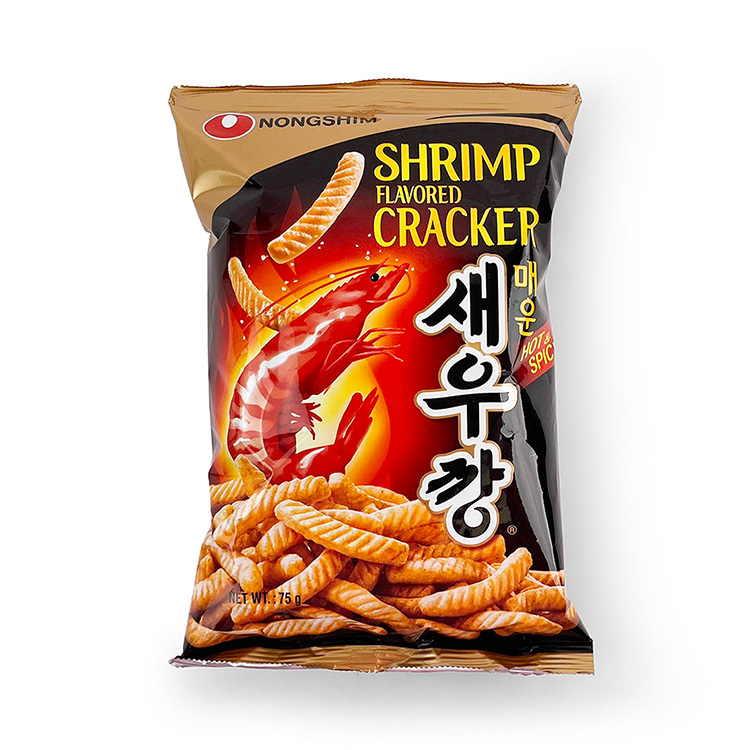 Nongshim Shrimp Flavoured Cracker (Hot & Spicy) 75g-eBest-Chips,Snacks & Confectionery
