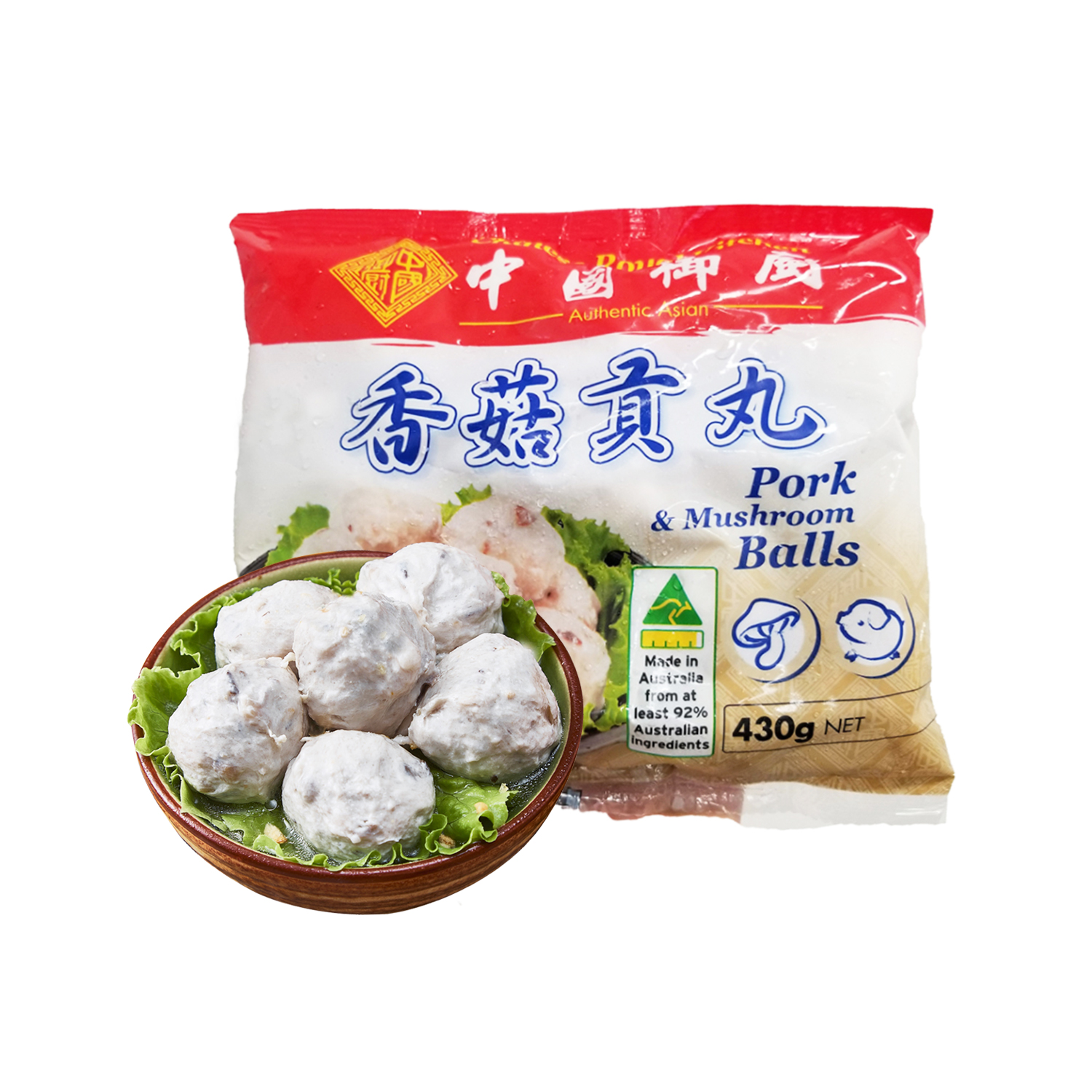 China Royal Kitchen Mushroom Pork Balls 430g-eBest-BBQ & Hotpot,Frozen food