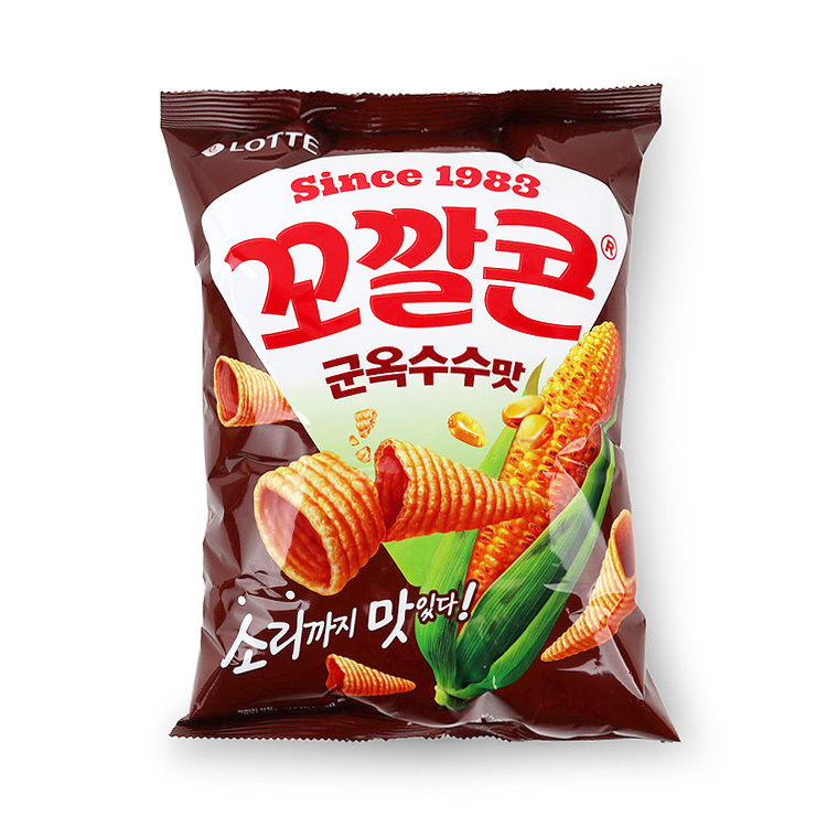 Lotte Kkokkal Popping Corn Chips (Grilled Corn) 134geBestLotte