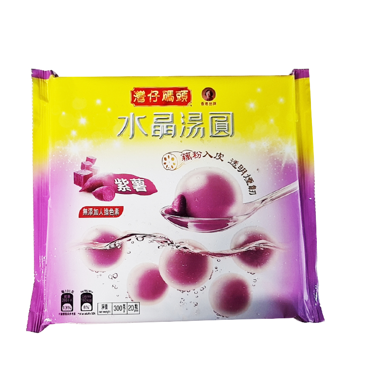 Wanchai Ferry Purple Potato Crystal Lotus Balls 300g-eBest-Dessert,Frozen food