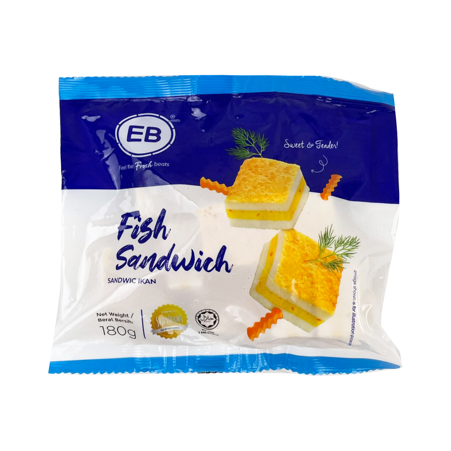 EB Fish Sandwich 180g (For Hotpot)-eBest-BBQ & Hotpot,Frozen food